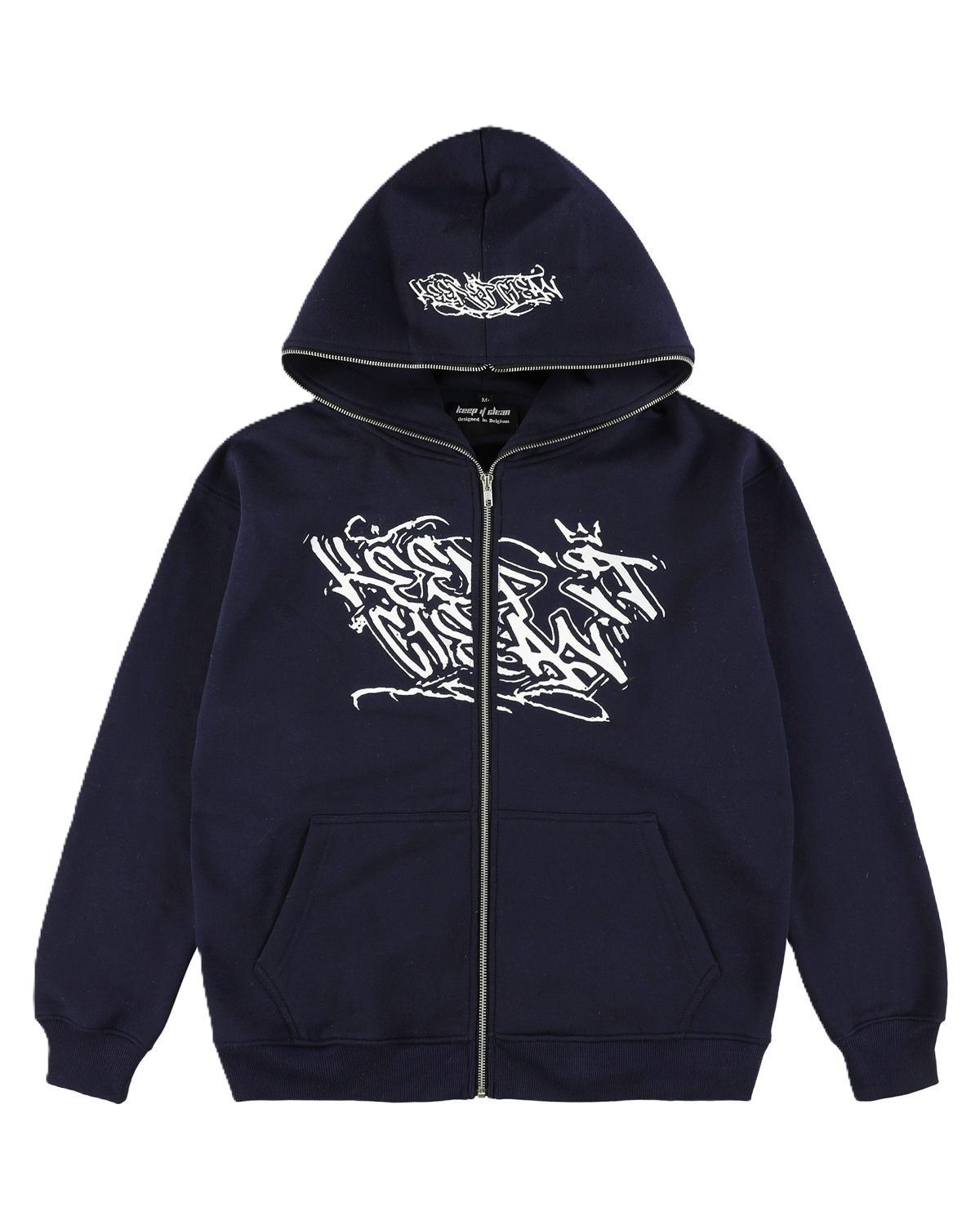 KEEP IT CLEAN "SIXT CIRCLE" FULL ZIP HOOD NAVY