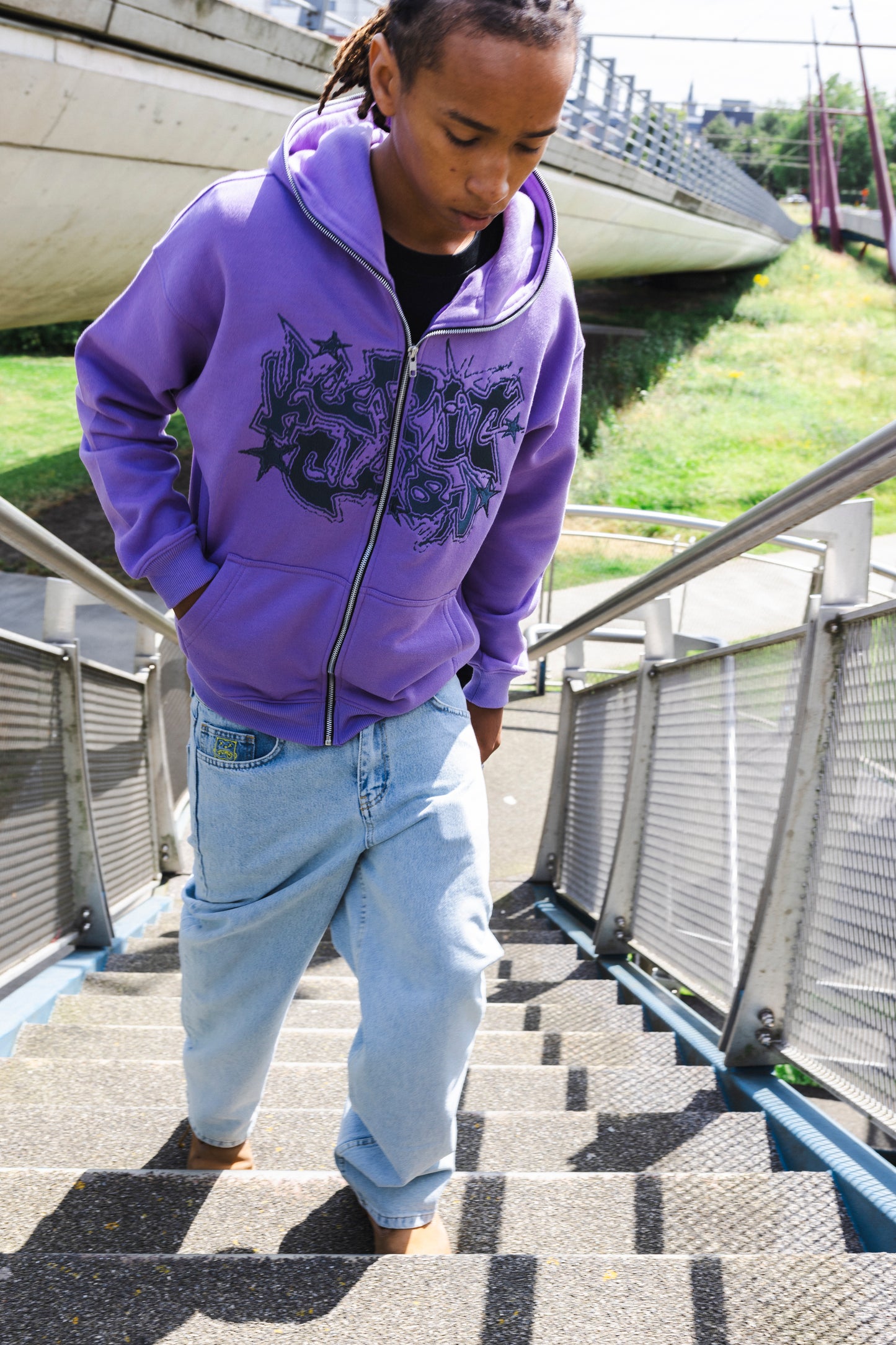 KEEP IT CLEAN -GALACTIC FULL ZIP HOOD LIMITED EDTION PURPLE