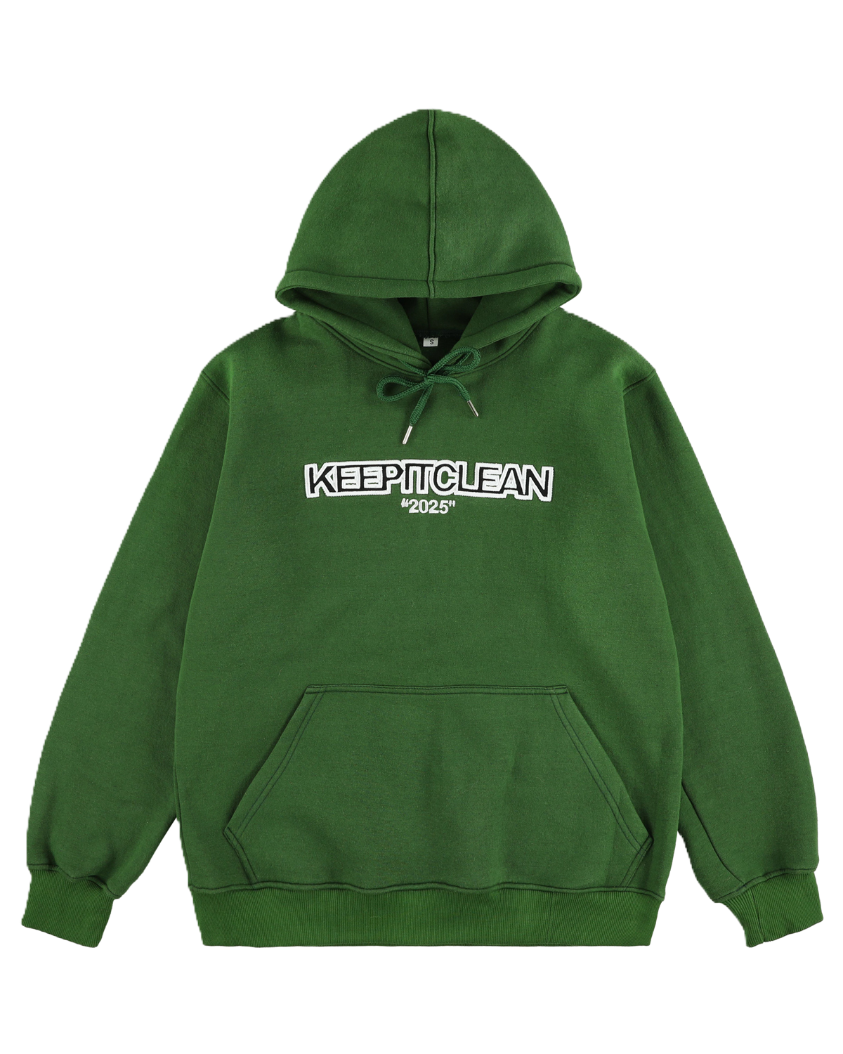 KEEP IT CLEAN -EVERBOLD GREEN HOODIE