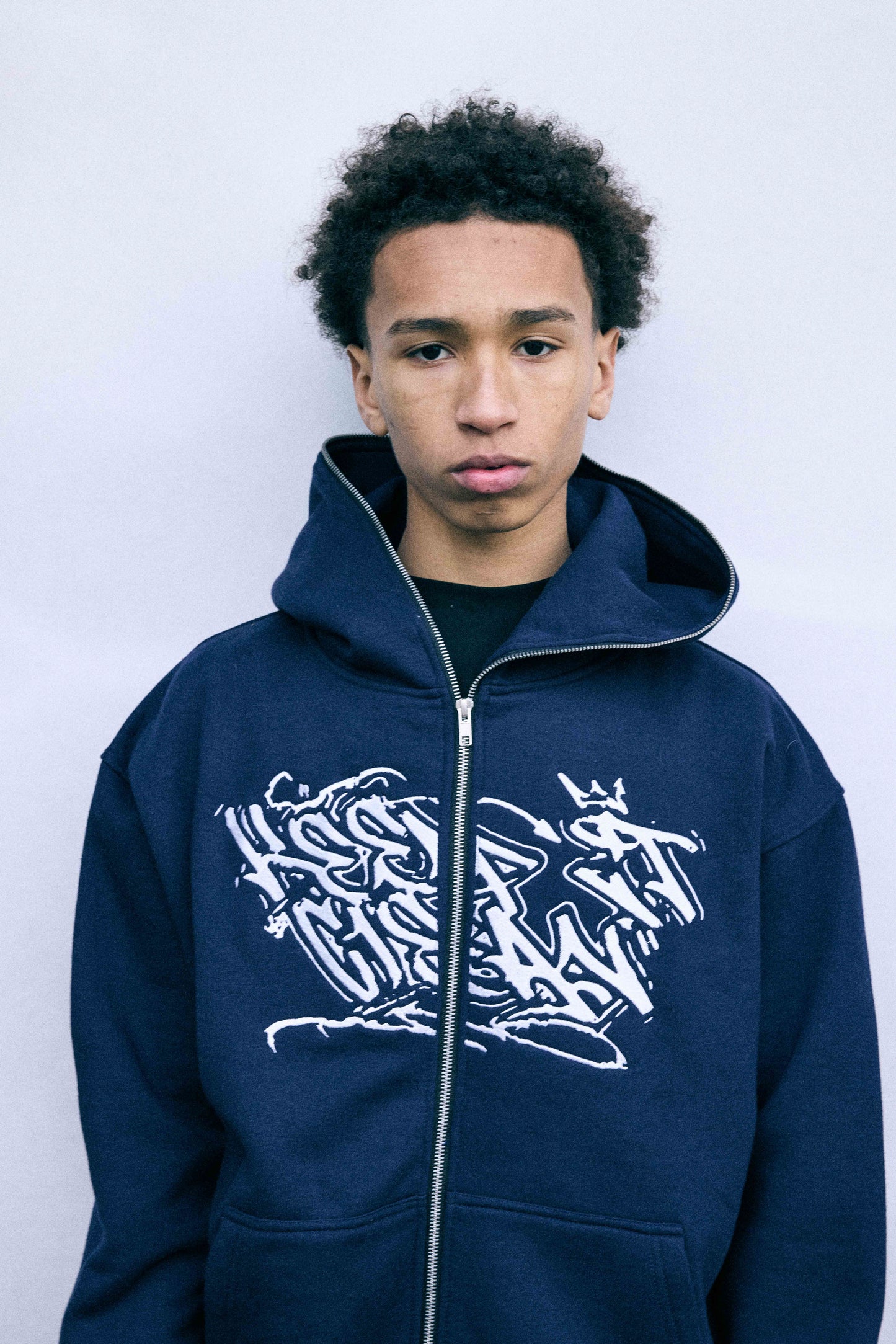 KEEP IT CLEAN "SIXT CIRCLE" FULL ZIP HOOD NAVY