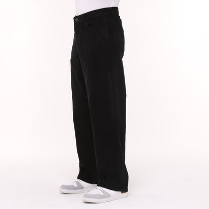 KEEP IT CLEAN - LOOSE PANT CORDUROY - BLACK