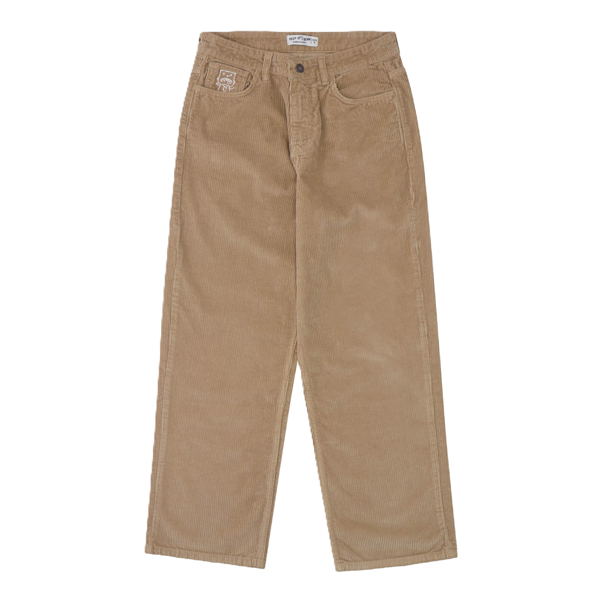 KEEP IT CLEAN - LOOSE PANT CORDUROY - SAND BEIGE