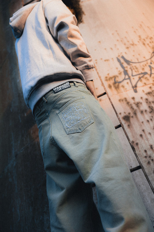 KEEP IT CLEAN - LOOSE PANT ROUGH VINTAGE THROW UP