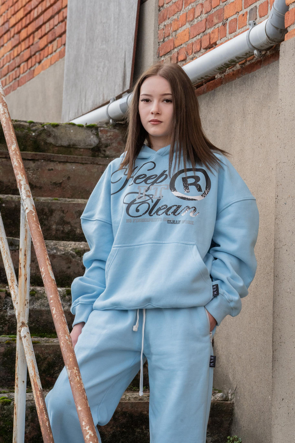 DISTRICT HOODIE POWDER BLUE