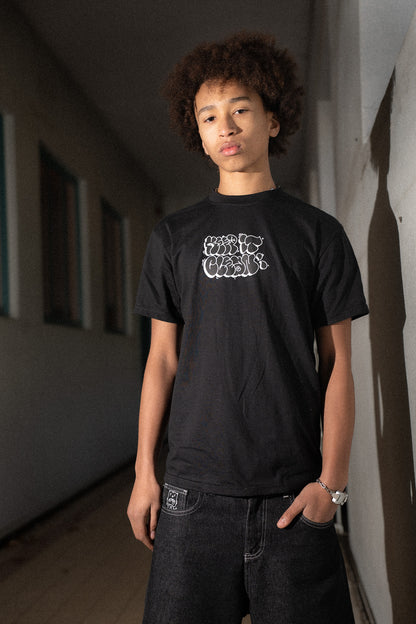 KEEP IT CLEAN - THROW UP TEE - BLACK