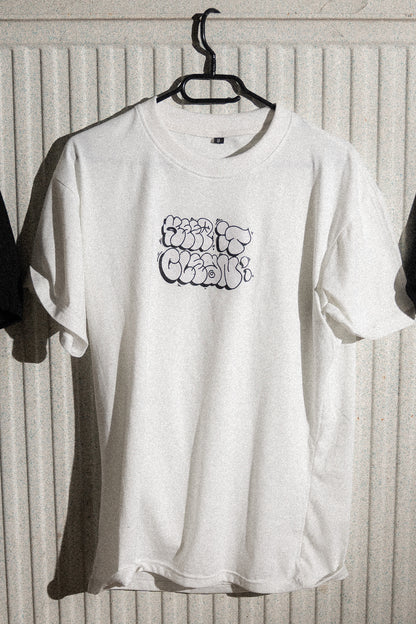 KEEP IT CLEAN - THROW UP TEE - WHITE