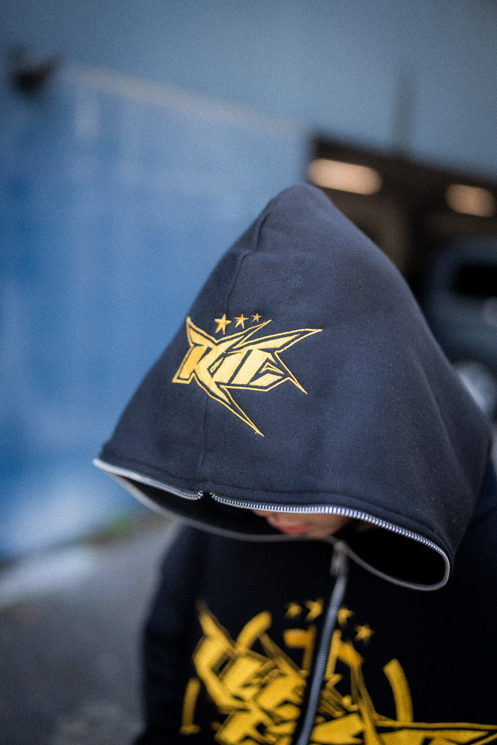 KEEP IT CLEAN - INFINITY FULL ZIPPER HOOD - BLACK/YELLOW*