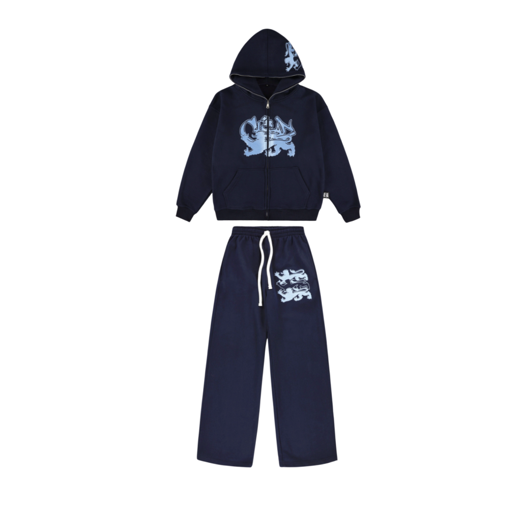 KEEP IT CLEAN "FEARED LION" TRACKSUIT BLUE