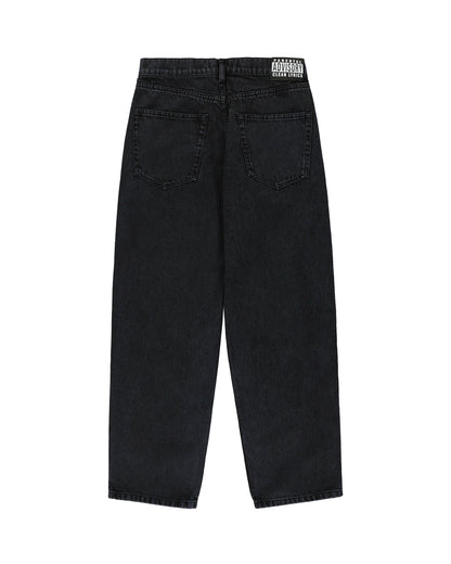 KEEP IT CLEAN - RELAXED PANTS BLACKBLUE OVERDYE