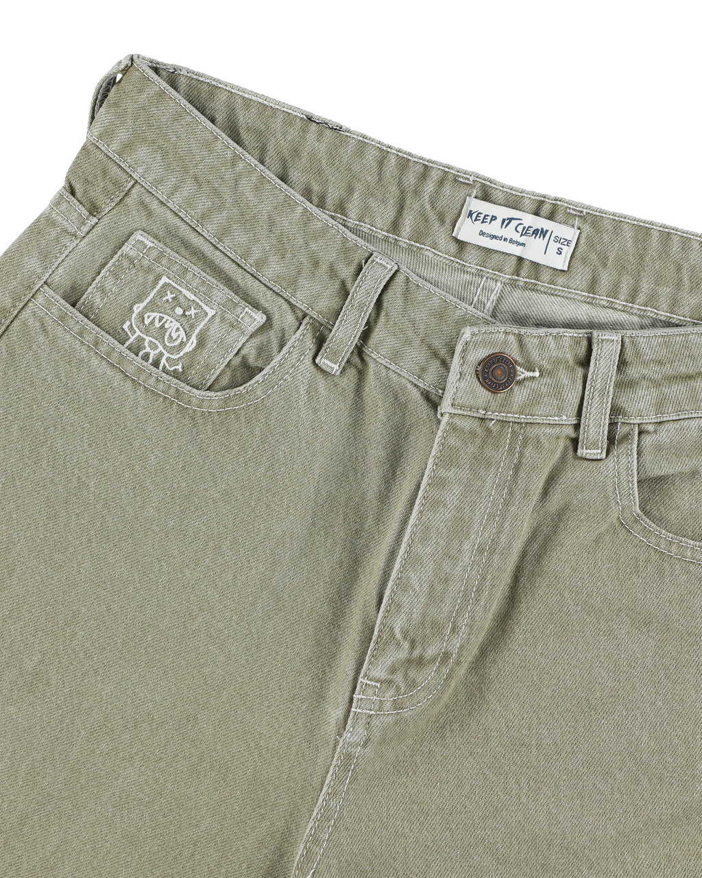 KEEP IT CLEAN - LOOSE PANT LIGHT SAGE