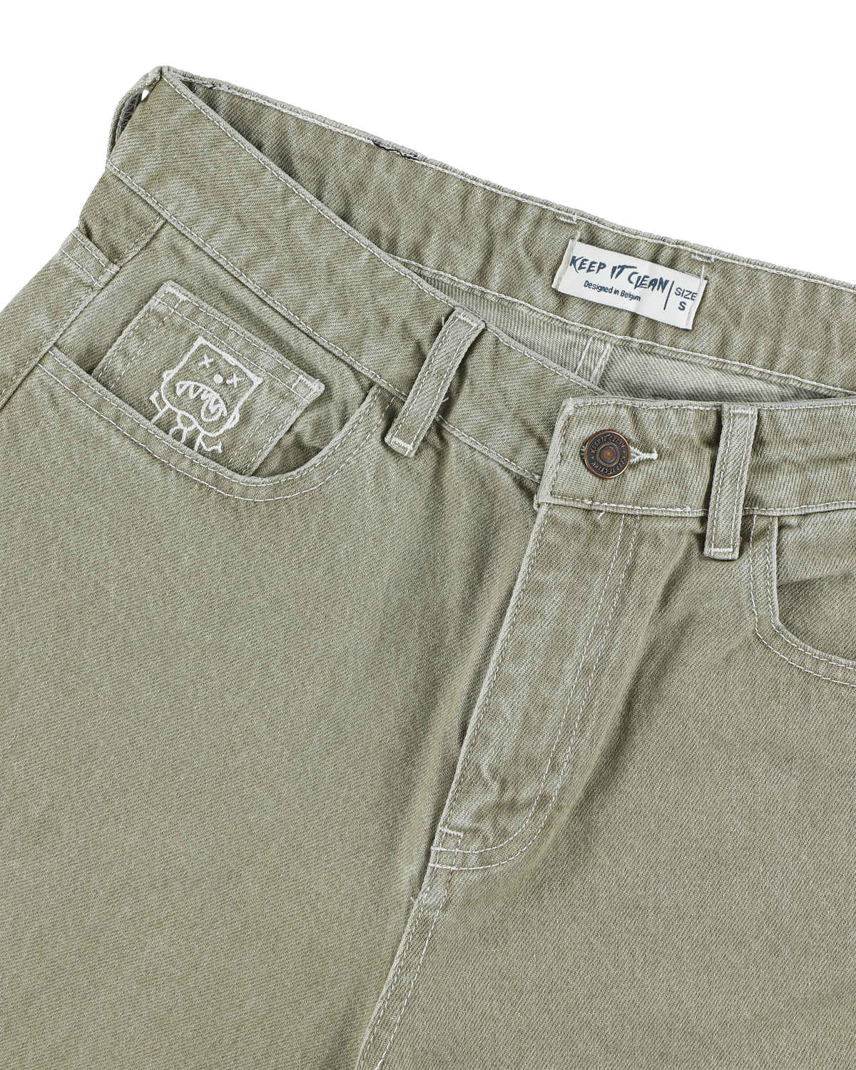 KEEP IT CLEAN - LOOSE PANT LIGHT SAGE