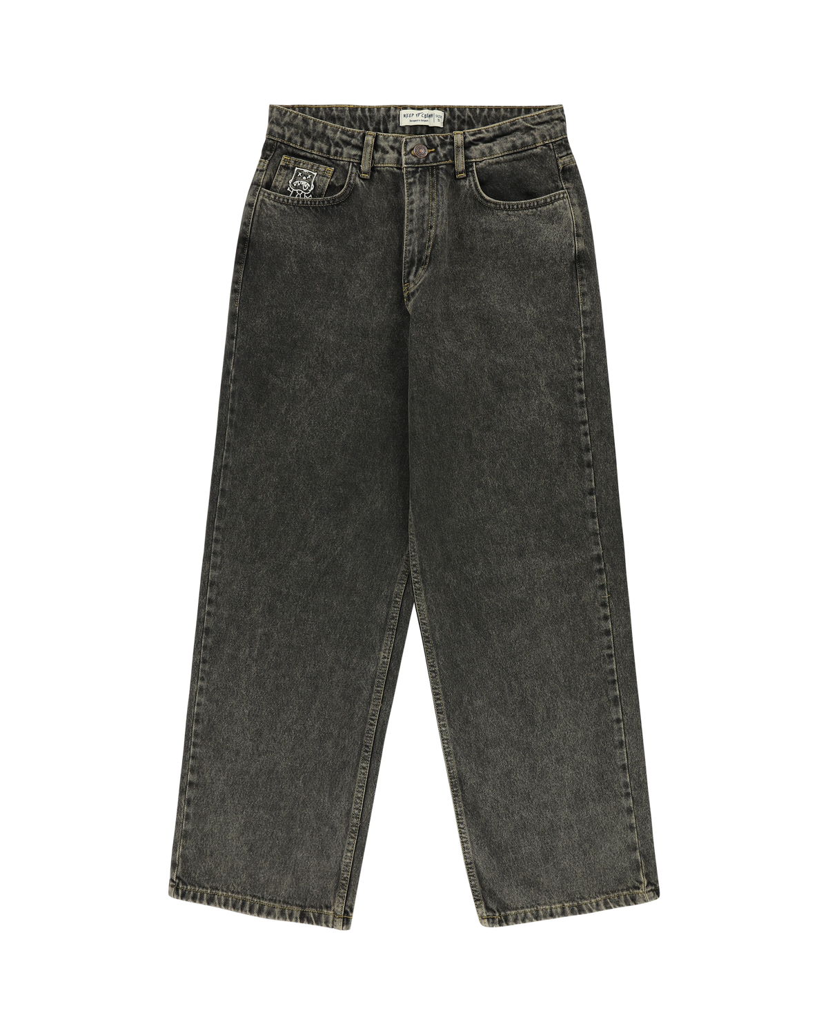KEEP IT CLEAN - LOOSE PANT - FADED BLACK