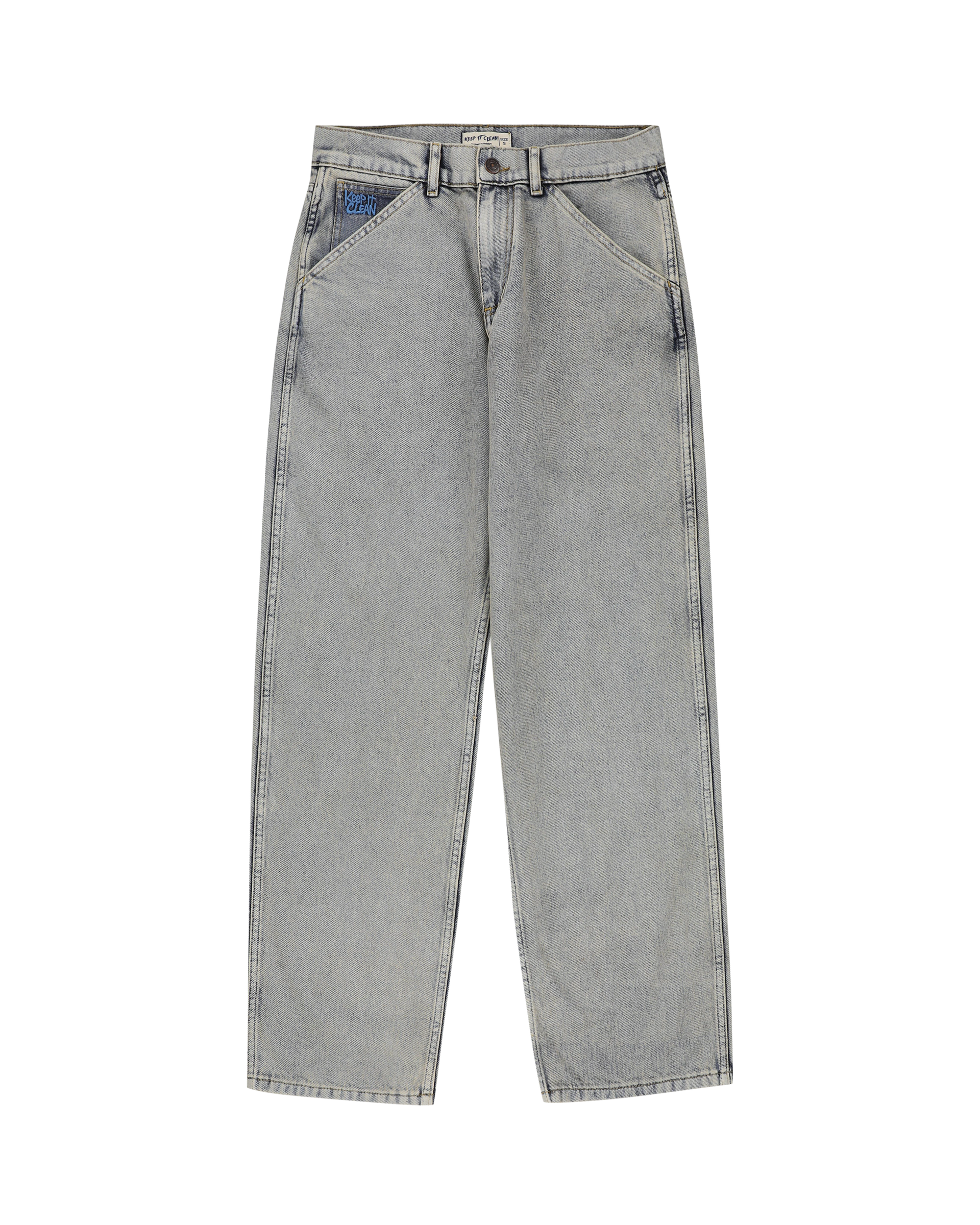 KEEP IT CLEAN - RELAXED PANTS ULTRA FADED BLUE