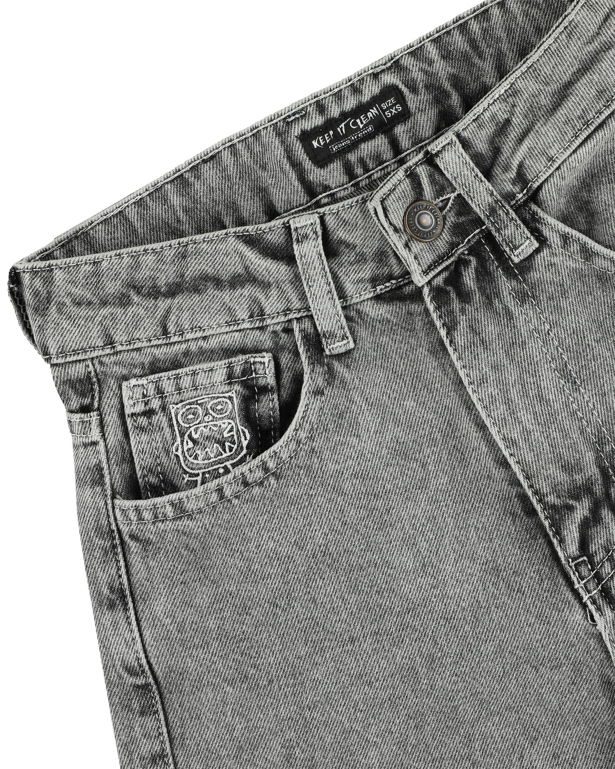 KEEP IT CLEAN - LOOSE SHORT - SILVER