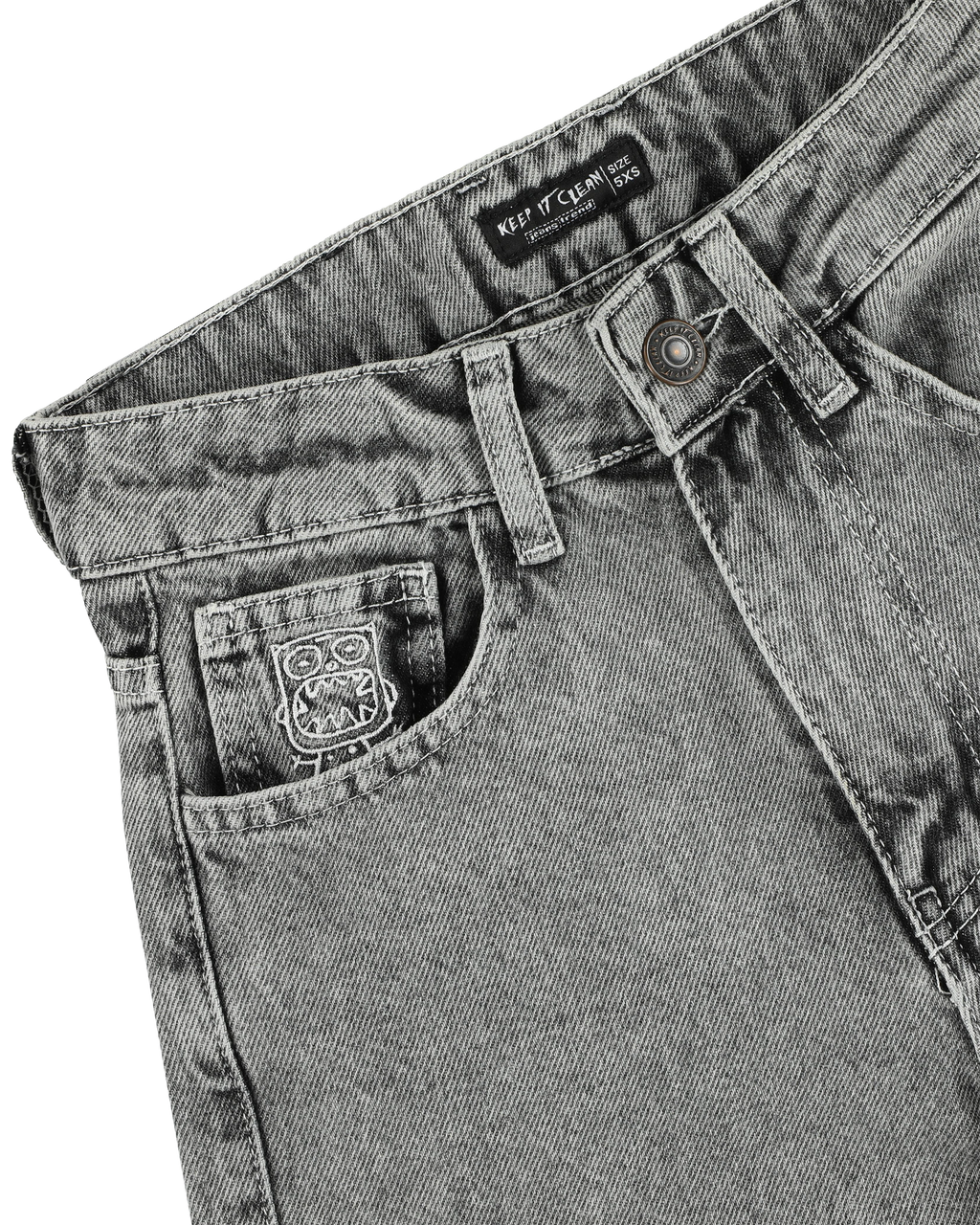 KEEP IT CLEAN - LOOSE PANT - SILVER