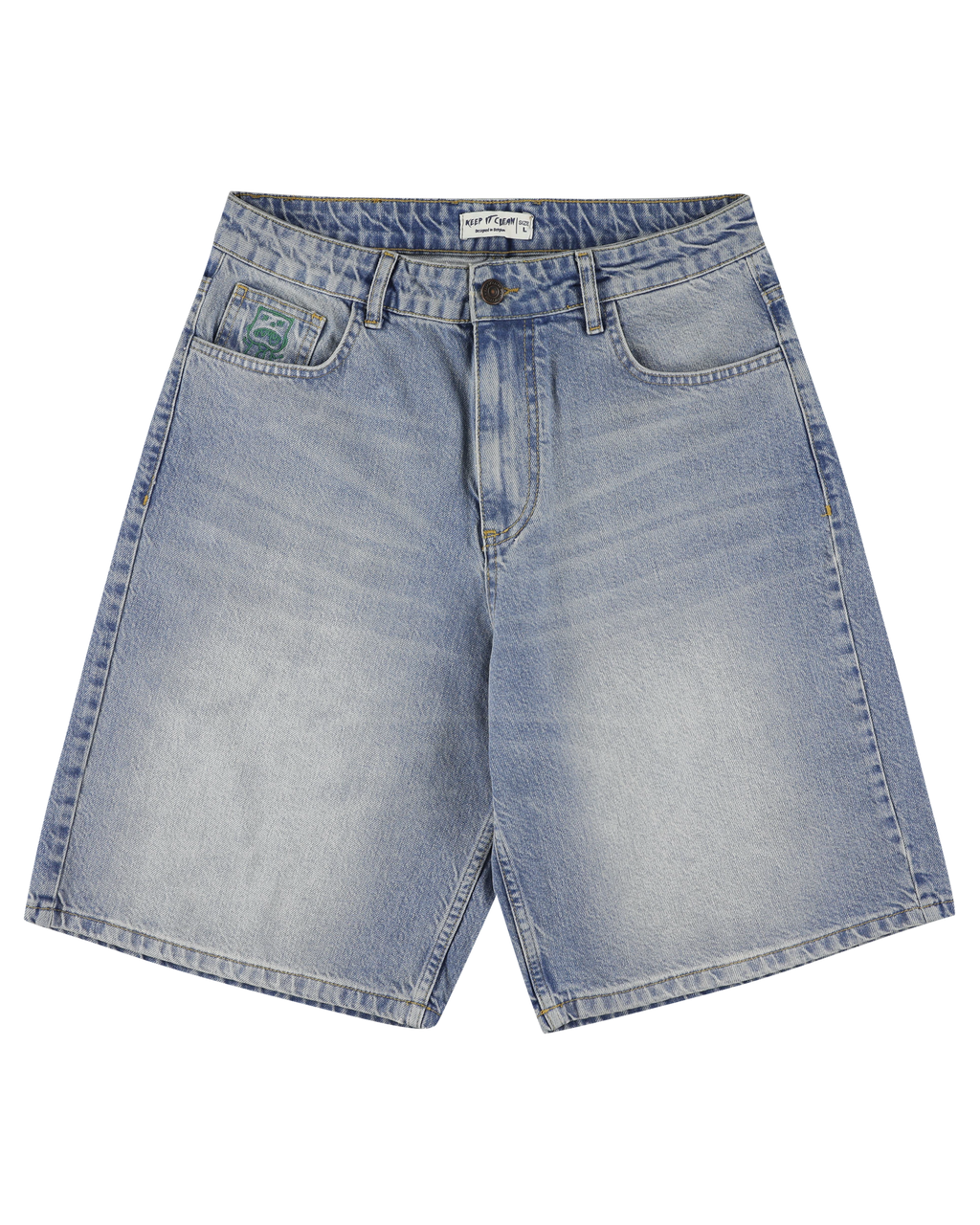 KEEP IT CLEAN - LOOSE SHORT - BLUE GRAFFITI TAG