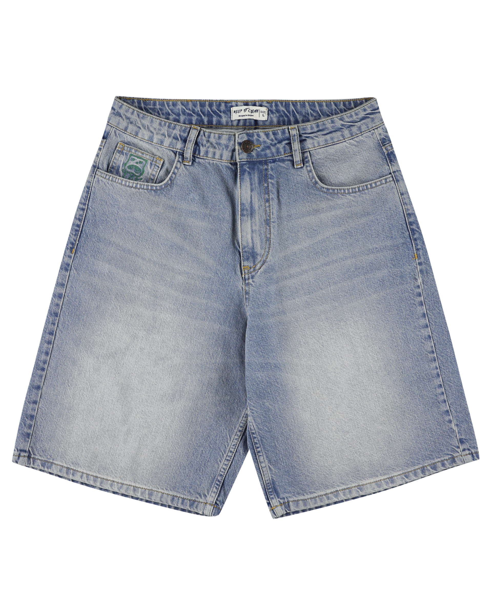 KEEP IT CLEAN - LOOSE SHORT - BLUE GRAFFITI TAG