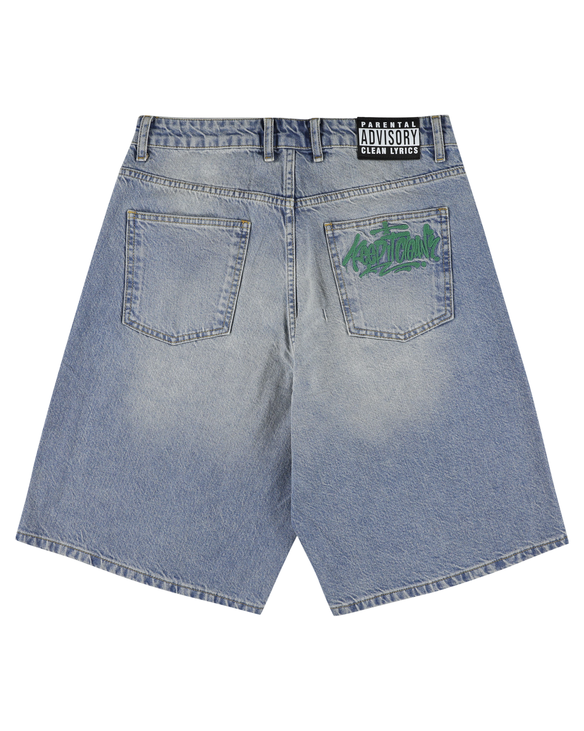 KEEP IT CLEAN - LOOSE SHORT - BLUE GRAFFITI TAG