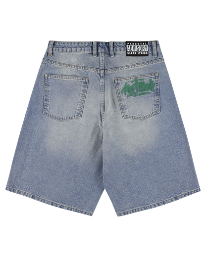 KEEP IT CLEAN - LOOSE SHORT - BLUE GRAFFITI TAG