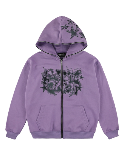KEEP IT CLEAN -GALACTIC FULL ZIP HOOD LIMITED EDTION PURPLE