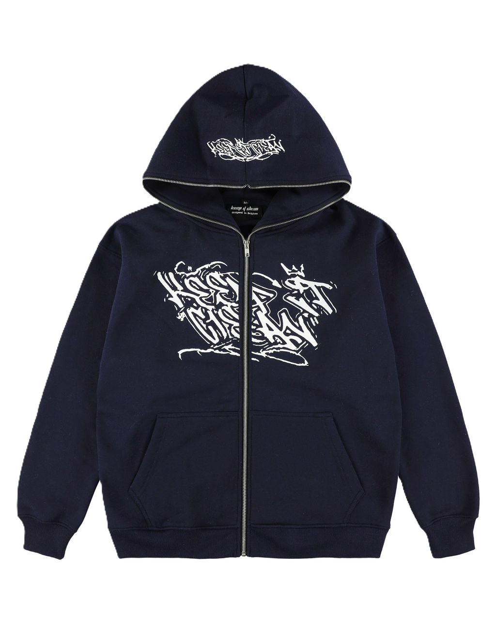 KEEP IT CLEAN "SIXT CIRCLE" FULL ZIP HOOD NAVY