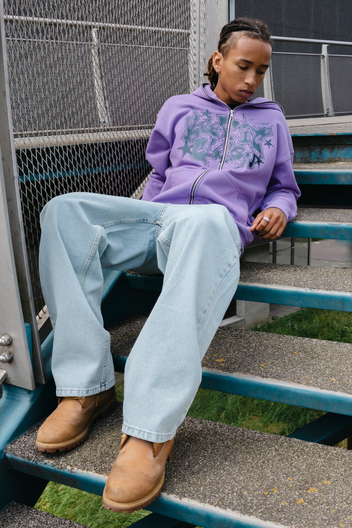 KEEP IT CLEAN -GALACTIC FULL ZIP HOOD LIMITED EDTION PURPLE