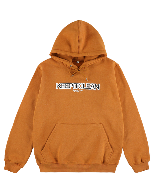 KEEP IT CLEAN -EVERBOLD CAMEL  HOODIE