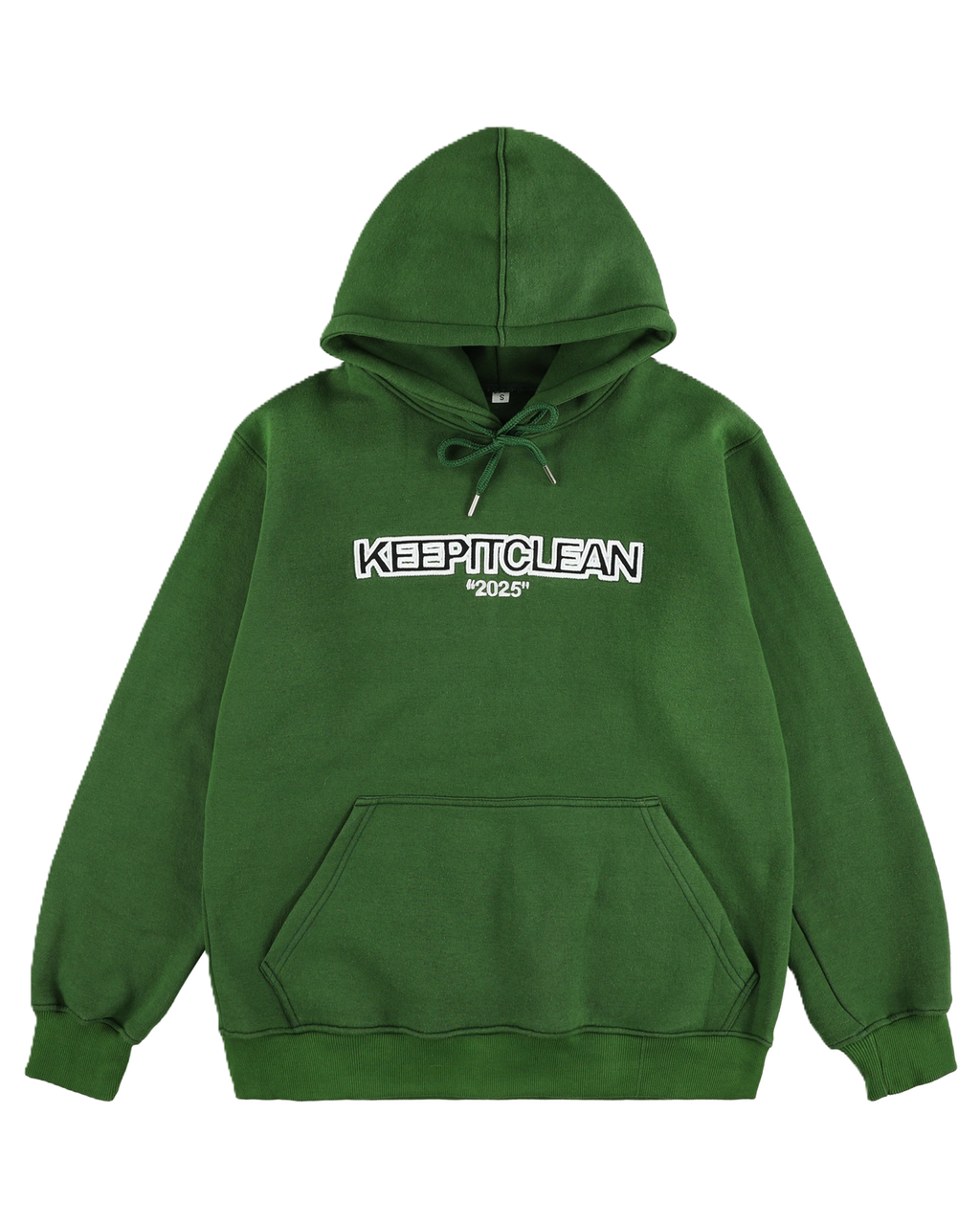 KEEP IT CLEAN -EVERBOLD GREEN HOODIE