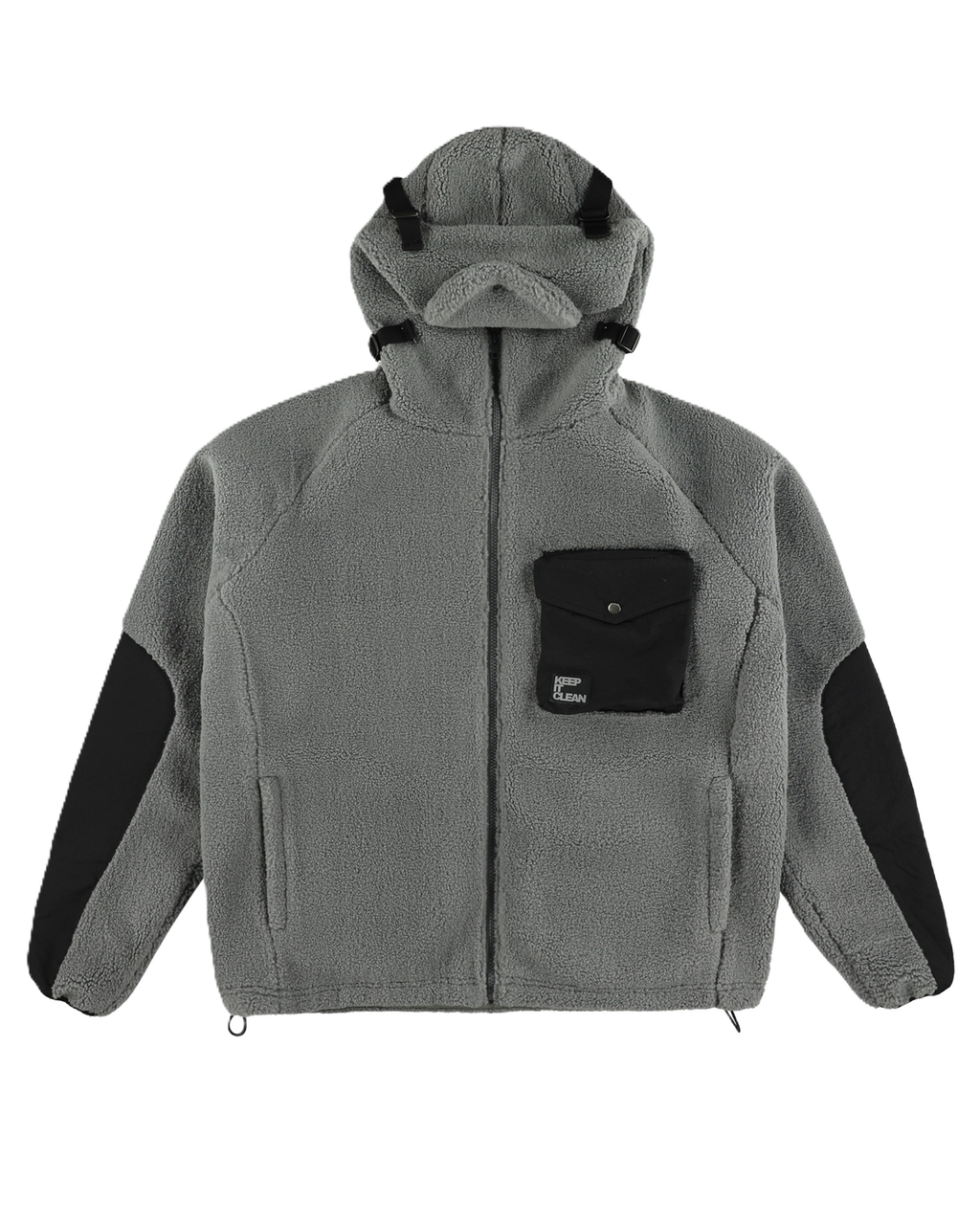 K.I.C. URBAN SHERPA JACKET ASH GREY