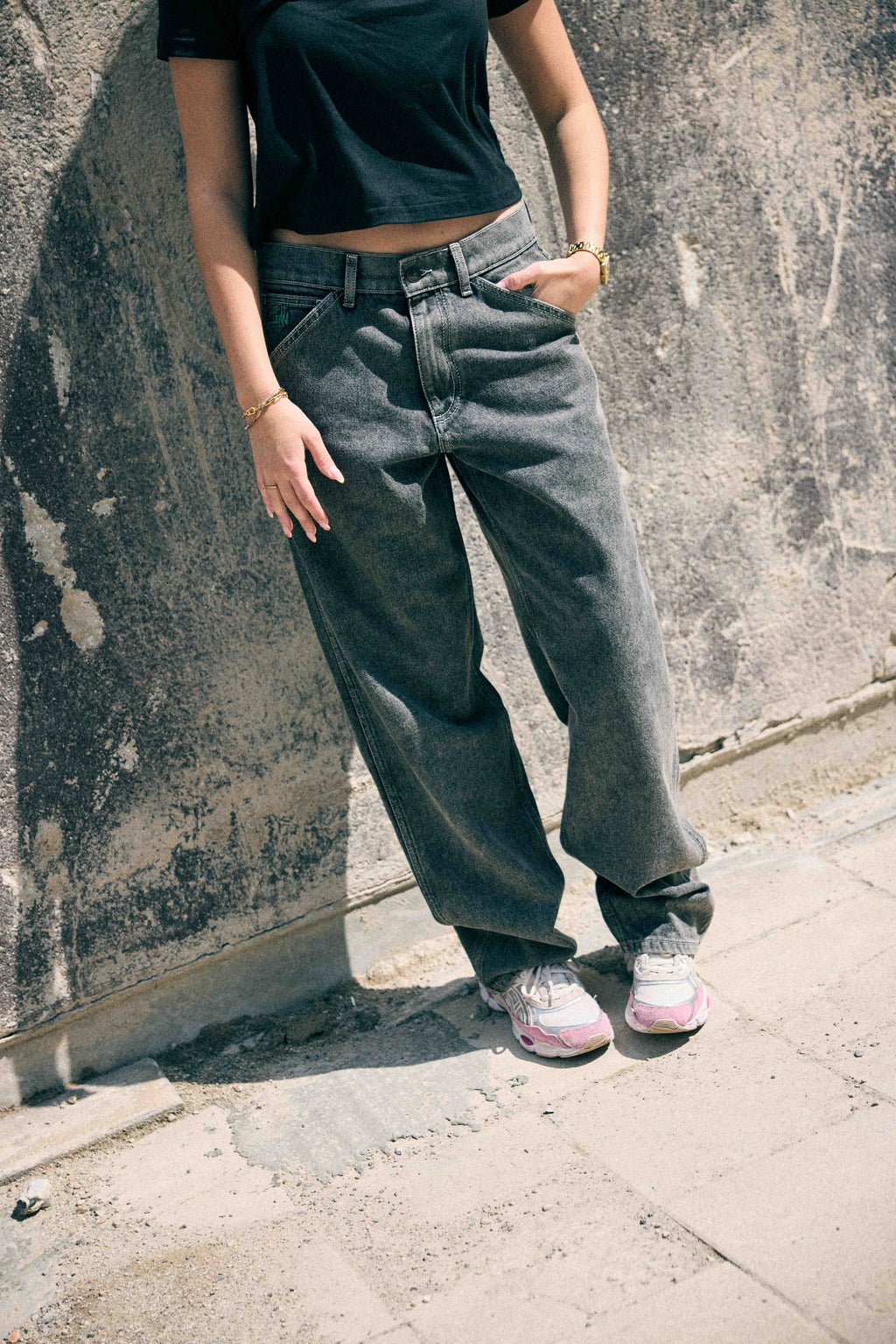 KEEP IT CLEAN - RELAXED PANTS ULTRA FADED BLACK