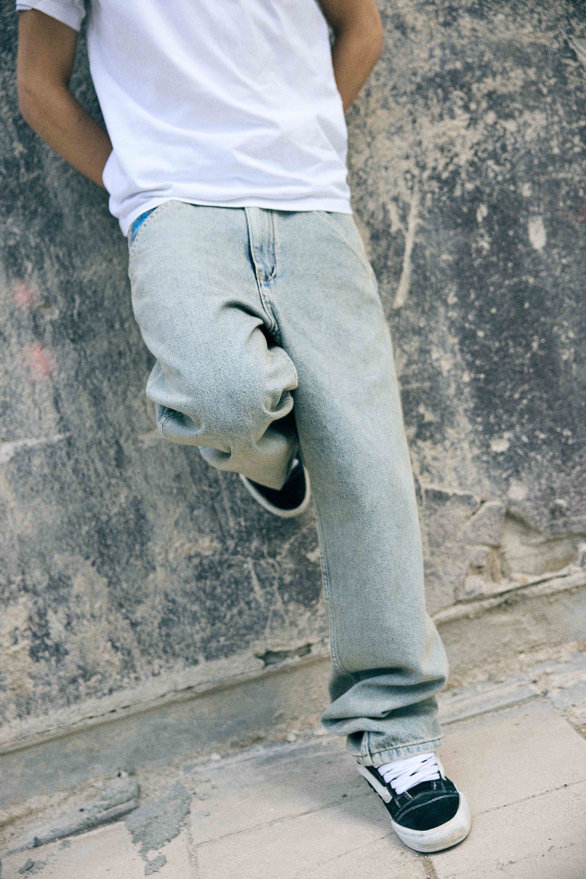 KEEP IT CLEAN - RELAXED PANTS ULTRA FADED BLUE