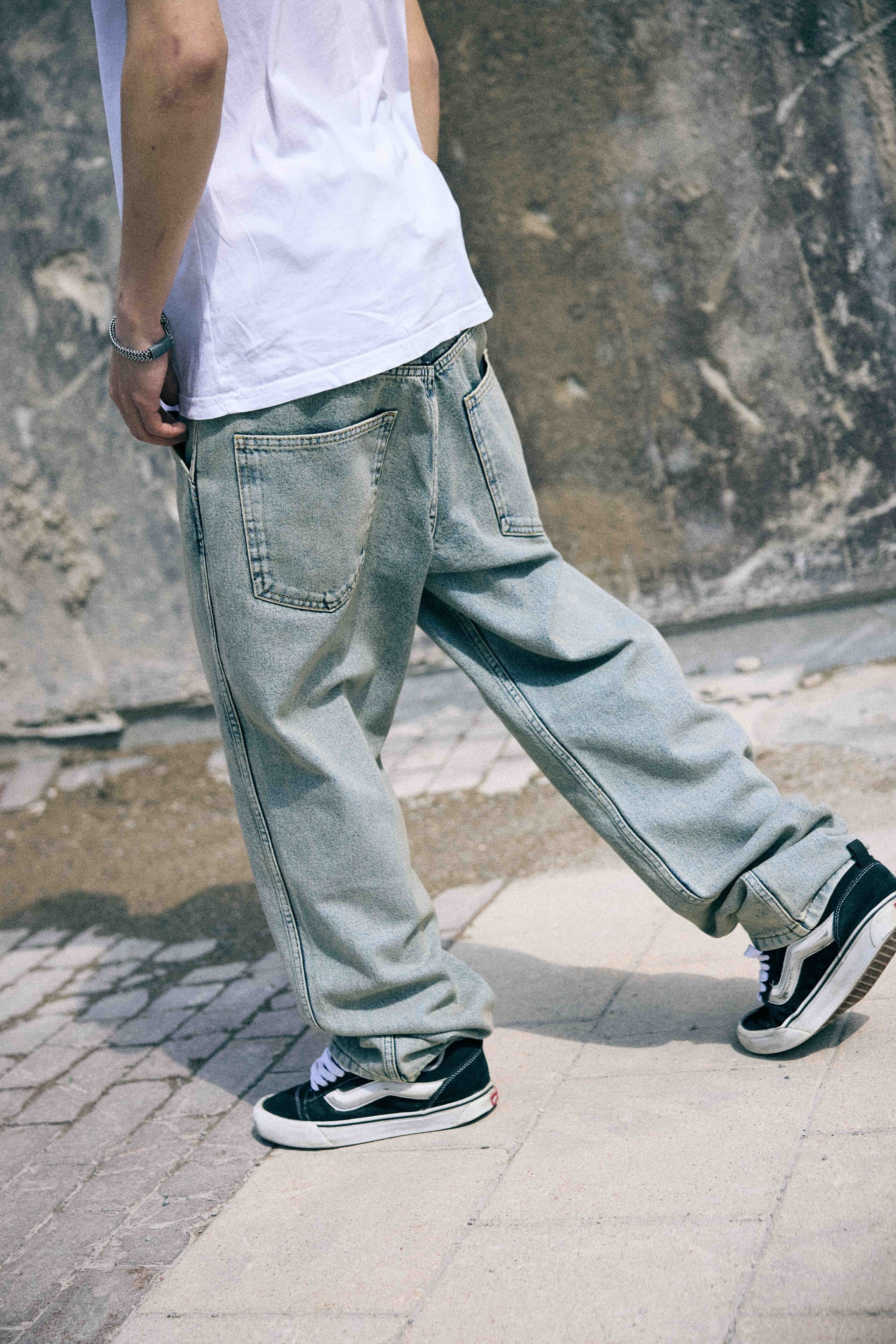 KEEP IT CLEAN - RELAXED PANTS ULTRA FADED BLUE