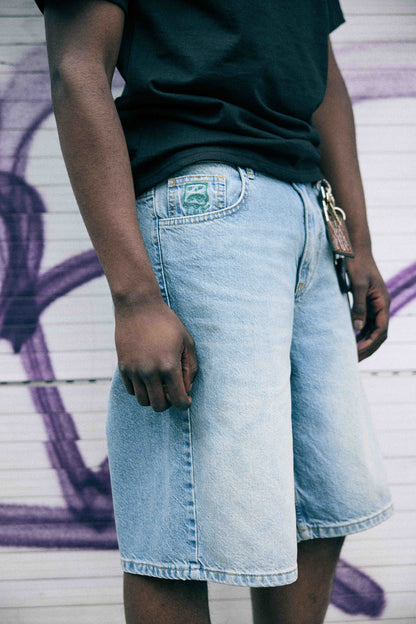 KEEP IT CLEAN - LOOSE SHORT - BLUE GRAFFITI TAG