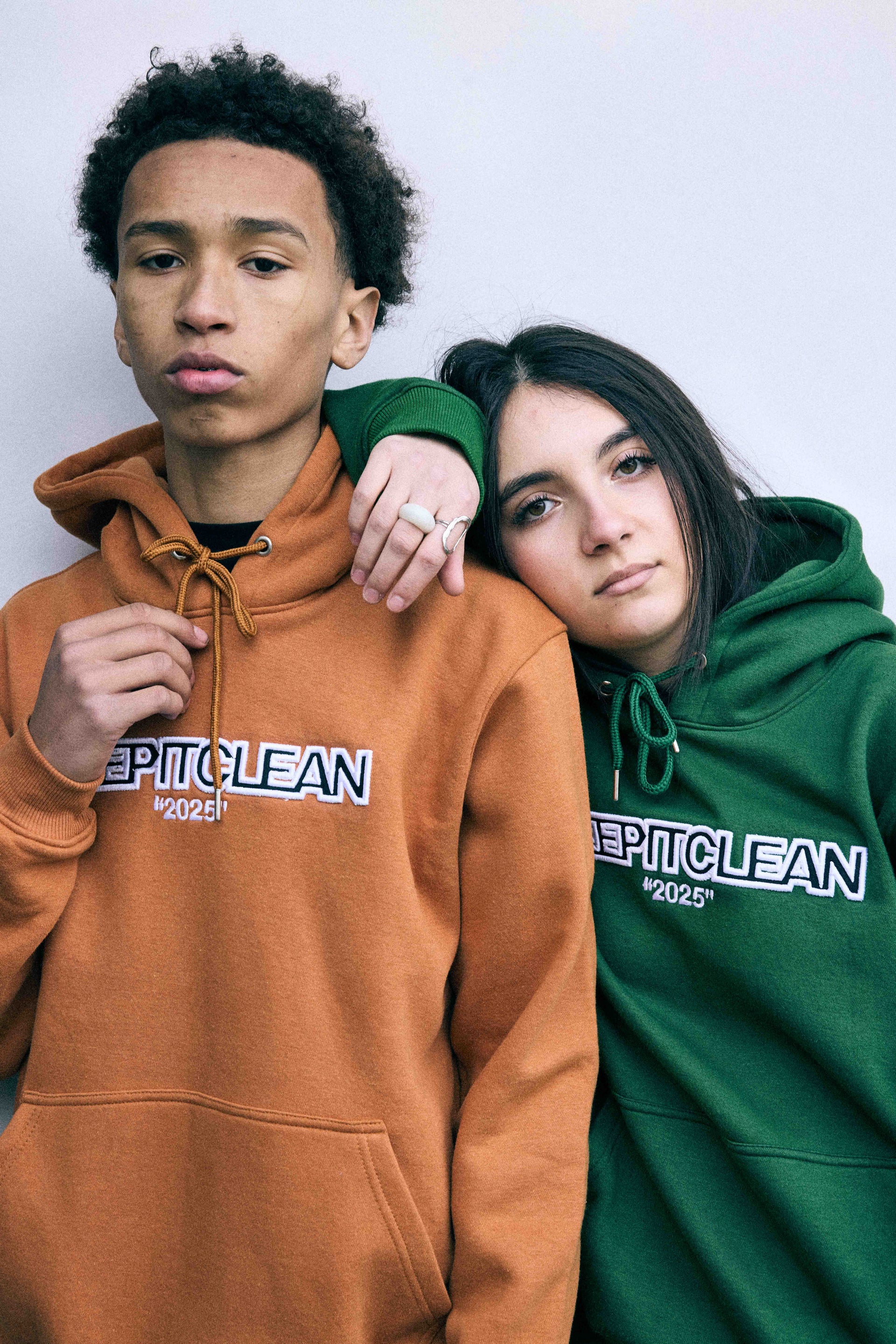 KEEP IT CLEAN -EVERBOLD CAMEL  HOODIE