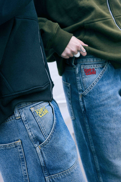 KEEP IT CLEAN - RELAXED PANTS BLUE VINTAGE