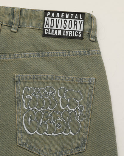 KEEP IT CLEAN - LOOSE PANT ROUGH VINTAGE THROW UP