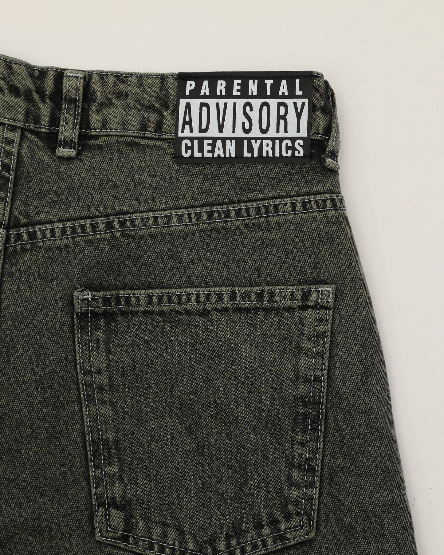 KEEP IT CLEAN - LOOSE PANT - BLACK/GREEN