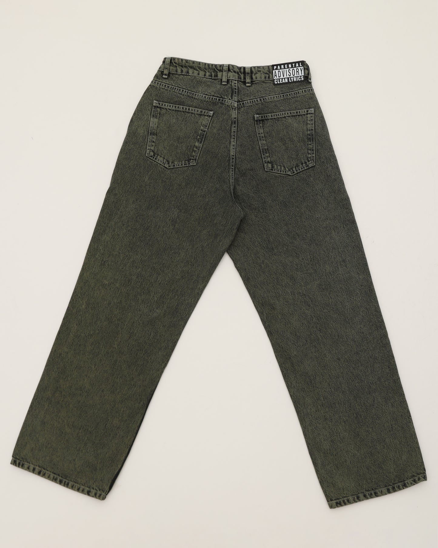 KEEP IT CLEAN - LOOSE PANT - BLACK/GREEN