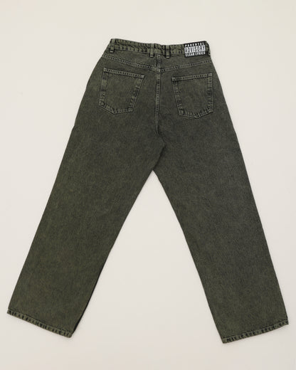 KEEP IT CLEAN - LOOSE PANT - BLACK/GREEN