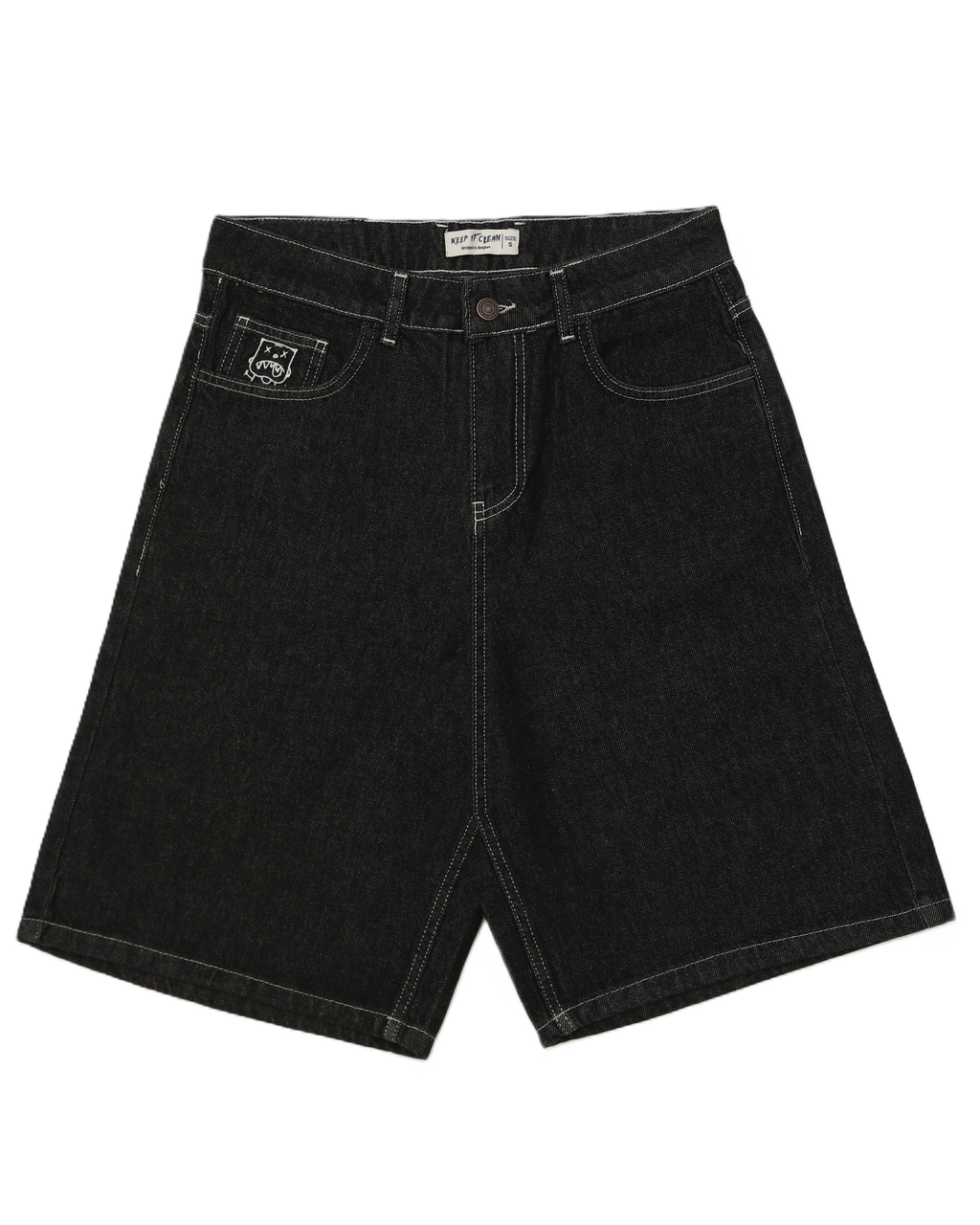 KEEP IT CLEAN - LOOSE SHORT - BLACK WASHED