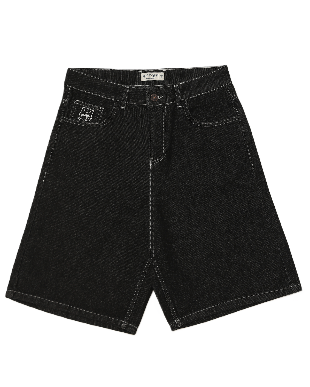 KEEP IT CLEAN - LOOSE SHORT - BLACK WASHED