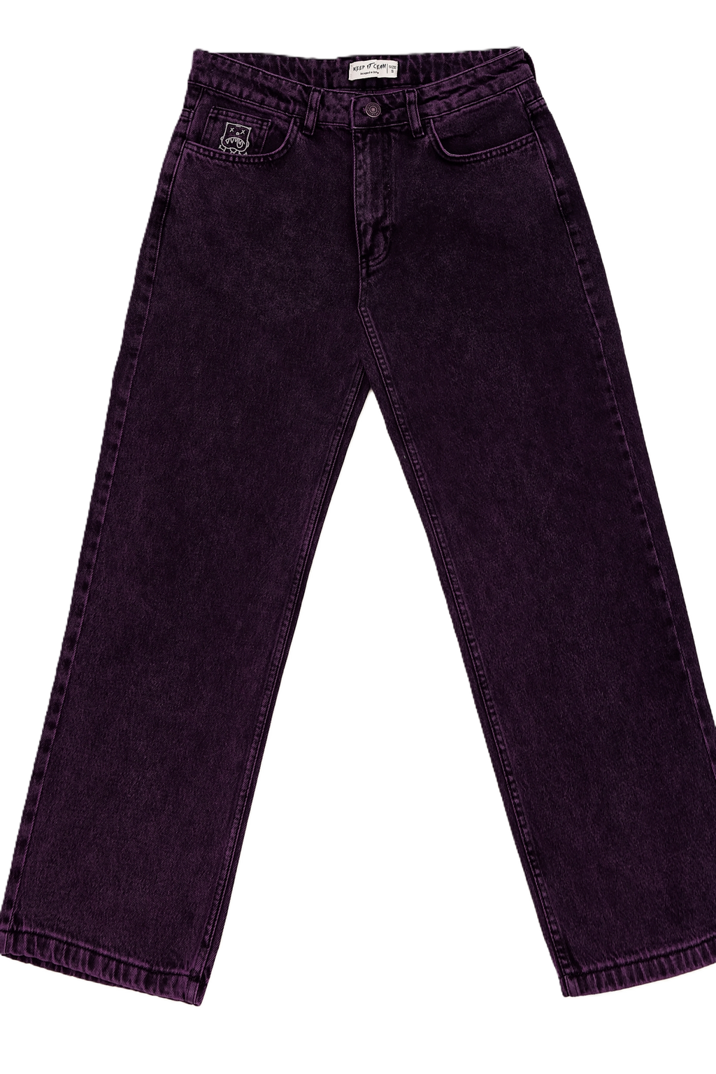 KEEP IT CLEAN - LOOSE PANT - PURPLE/BLACK