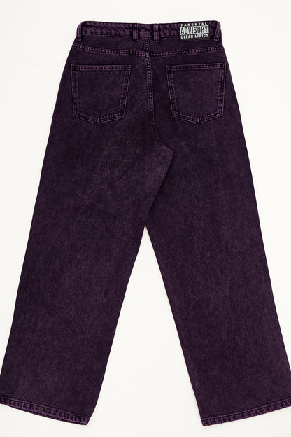 KEEP IT CLEAN - LOOSE PANT - PURPLE/BLACK