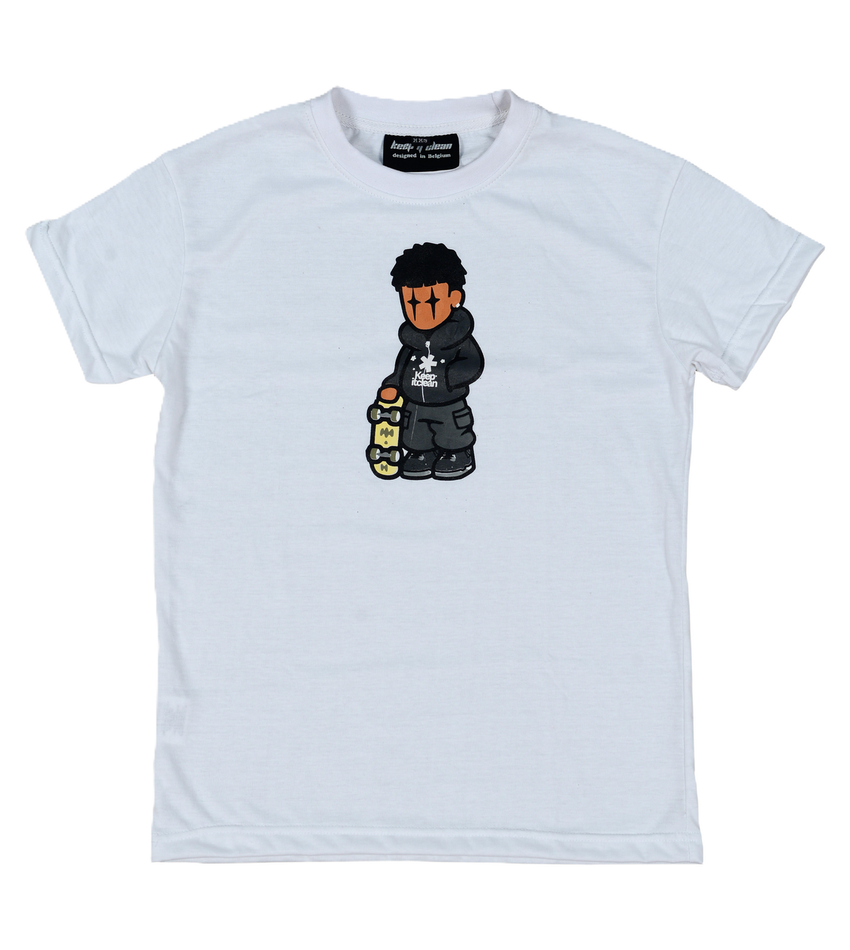 KEEP IT CLEAN - SKATERBOY -WHITE
